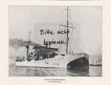 Bilddokument 1928, Bildnis U-Boot-Hebeschiff Vulkan KIEL Schiffe Marine