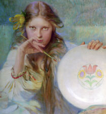 Alphonse Mucha The Artist Oil Painting repro