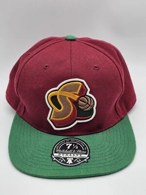 Seattle Supersonics Mitchell & Ness “HWC 2-Tone Collection” Fitted Hat Sz 7-1/2 - Image 1 of 4