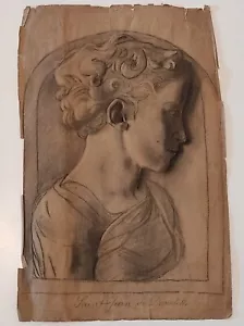 Antique Drawing/Pencil On Identification Paper - Picture 1 of 12