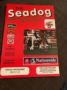 Scarborough V Doncaster Rovers 2000 Match Programme - Picture 1 of 2