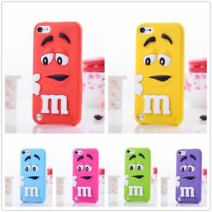 Cute m&m Soft Silicone Case Cover for iPod touch 7th Gen 6 th Gen