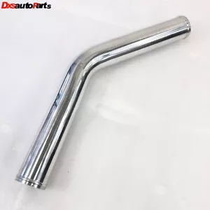 Universal 2.5" 63.5mm O.D. 45 Degree Aluminum Piping Pipe Tube Bend Intercooler - Picture 1 of 5