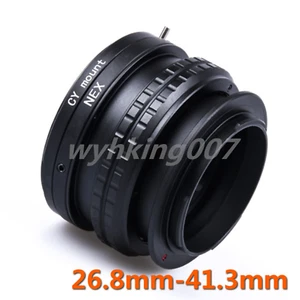 Lente Contax/Yashica CY para Sony NEX E Macro Helicoide Tubo Adaptador Ajustable A7R - Imagen 1 de 3