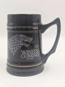 HBO Game of Thrones Winter Is Coming House Stark Keramik Stein Becher Direwolf GoT - Bild 1 von 5
