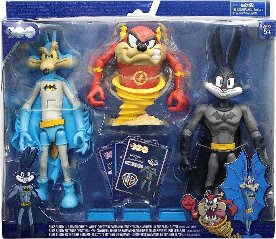 McFarlane Toys Looney Tunes X DC Bugs Bunny, Wile E Coyote, Taz 7 in Action Figures