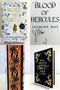 SIGNED Blood of Hercules by Jasmine Mas WATERSTONES 1/1 (2024, HC) Bonus Content - Picture 1 of 22