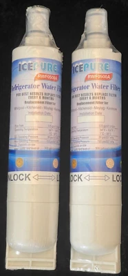 2 New IcePure RWF0500A Refrigerator Water Filter Whirlpool - Image 1 of 3