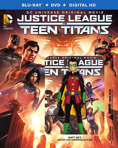 NEU DC Universe Justice League vs Teen Titans Gift Set Blu-ray US Import dt. Ton