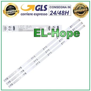 KIT 3 BARRE STRIP 6 LED TV LG 32 LGIT B+A 32LF5610ZFBE / 32LF5610ZFBP / 32LF561V - Foto 1 di 1