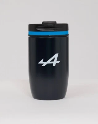 Alpine F1 Team Official Logo Thermal Coffee Mug Cup Bottle Navy Blue White - Image 1 of 2