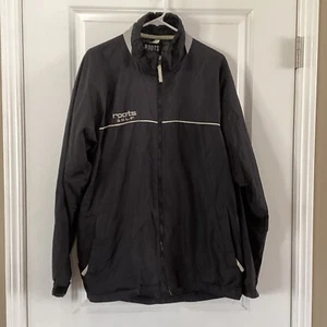 Roots Golf Black Track Jacket Men's Size L Windbreaker Activewear - Bild 1 von 7