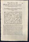 BOHEMIA CZECH REPUBLIC 1568 SEBASTIAN MÜNSTER ANTIQUE WOODCUT MAP FRENCH EDITION