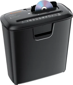 Trituradora de papel Bonsaii para uso doméstico, con corte en tiras de 8 hojas p - Imagen 1 de 12