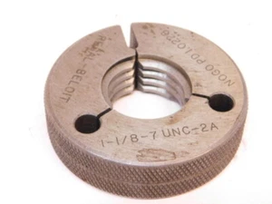 USED REGAL BELOIT THREAD RING GAGE 1-1/8 x 7 UNC-2A (NOGO P.D. 1.0228) - Picture 1 of 1
