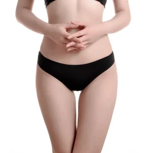 Women's seamless underwear, simple thong, women's high slit, low waist sexy - Picture 1 of 29