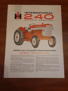 1950/60's International 240 Utility Tractor Sales Brochures/ Specifications - Picture 1 of 2