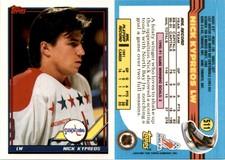 1991 Topps Hockey Card 511 NICK KYPREOS CAPITALS