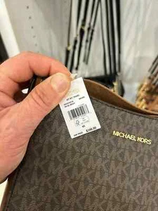 Michael Kors Jet Set Damen Small MK Logo NS Crossbody Messenger Bag Braun - Bild 1 von 6