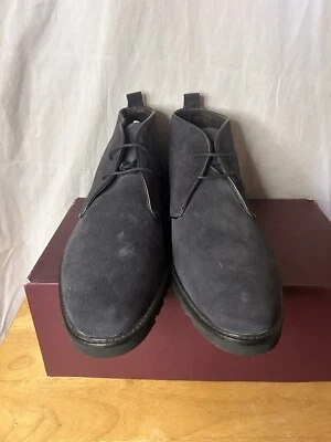 Zapatos Brunomagli Wender Gamuza Azul Marino MW 5301-24999 Talla 11.5 Hechos en Italia Foto 1 de 4