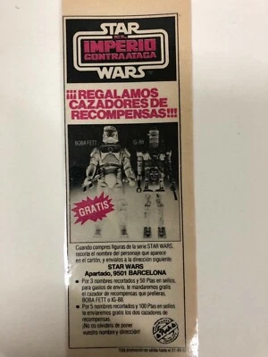 STAR WARS PBP/POCH PUBLICIDAD 1 FIGURA GRATIS. MUY RARO!! - Imagen 1 de 2