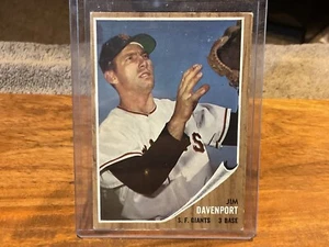 1962 TOPPS #9 JIM DAVENPORT-3--GIANTS-- VG - Picture 1 of 3