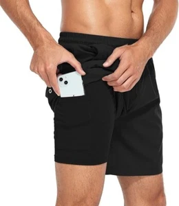 American Trends Men's XL Swim Trunks Board Shorts Quick Dry Compression Liner - Picture 1 of 6