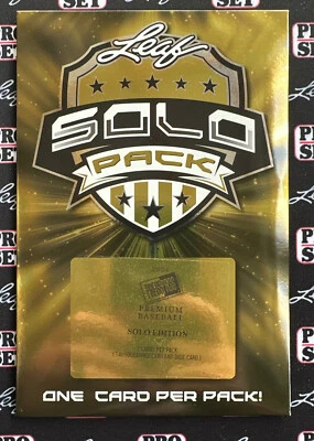 2024 Leaf Press Pass Premium Edición Solo Béisbol 1 - Automático / 1 - Base por Paquete Foto 1 de 3