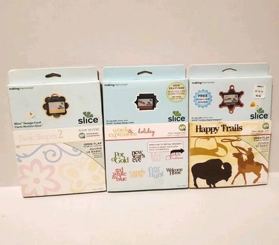 Lot Of 3 Making Memories SLICE DESIGN Cards NEW!!! - Image 1 of 4