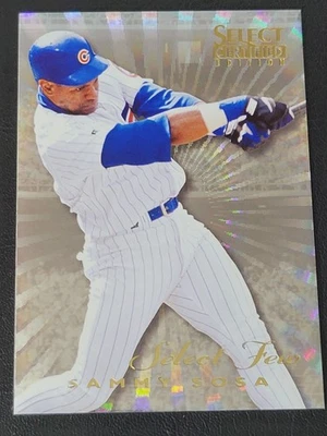 1996 年精选认证版精选 Few Foil Sammy Sosa #1 芝加哥小熊队近乎完好-MT — 第 1/4 张图片