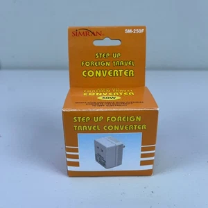 Simran SM-250F Watt Step Up Travel Converter 220 Volt to 110 Volt Transformer - Picture 1 of 4