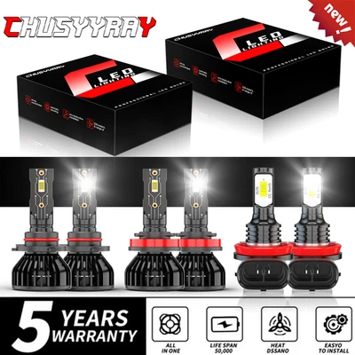 Kit de faros LED + bombillas antiniebla 6500 k para Ford Escape Sport Utility 2019-2021 Foto 1 de 4