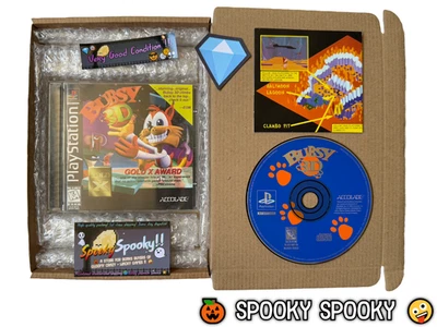 Bubsy 3D PS1 - NTSC-U/C USA VGC CIB with Reg & Natural Disc - Tracked - Image 1 of 4