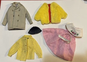 Vintage Barbie 4Pc 65' Dancing Doll Dress 60' #985 Open Road Jacket #340 Mid Lot - Picture 1 of 2