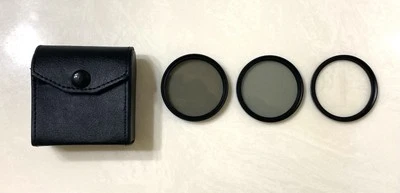 Pro Optic 49mm Set of 3 Lens Filter Kit-UV, Circular Polarizer, ND2X in Case - Image 1 of 3