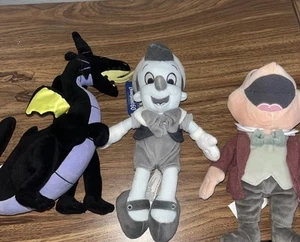 Disneyland 60th Anniversary Plush (Mr Toad, Maleficent, Pinocchio) - Picture 1 of 5