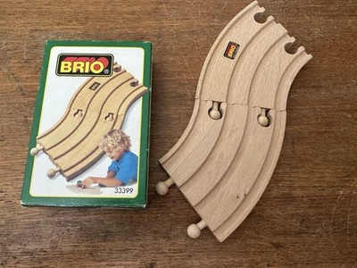 Tren de madera BRIO doble ancho corto curvo vías! Thomas! Foto 1 de 3