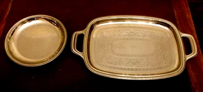 ALESSI - 2 VASSOI INOX 18/10 - FINEMENTE INCISI - LUCIDATI - Immagine 1 di 4