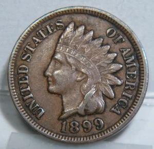 1899 Indian Head Cent  VF+ - Picture 1 of 2