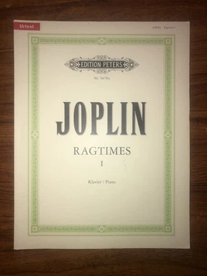 Scott Joplin Ragtimes for Piano, Vol. 1 Piano Sheet Music Urtext Edition Peters - Image 1 of 4