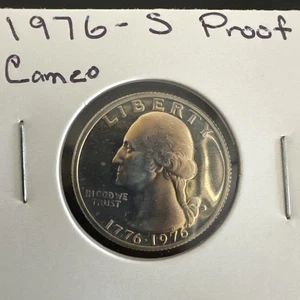 1976-S US Bicentennial  Silver Proof 25c  Light Toning Deep Mirrors - Picture 1 of 3