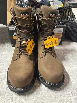 ARIAT RigTEK Mens 8" CSA Comp Toe Work Boots Oily Distressed Brown Size 10 NIB - Image 1 of 4