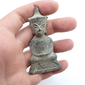 old metal Buddha charm statue Buddhist Thai Asian trade old estate collection - Picture 1 of 9
