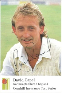 David Capel - NORTHAMPTONSHIRE - Signed Cornhill Insurance Card - Picture 1 of 1