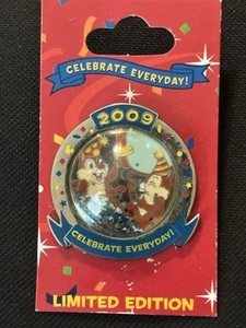 DISNEY CELEBRATE EVERYDAY CHIP AND DALE PIN ON CARD LE 2000 - Picture 1 of 1