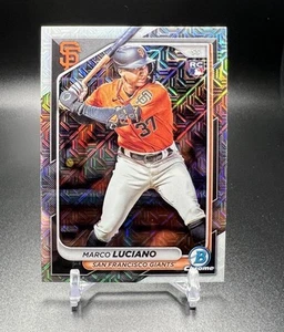 2024 Bowman Chrome #18 MARCO LUCIANO RC ROOKIE Mojo Refractor Giants - Picture 1 of 2