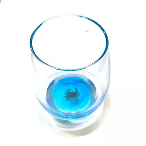 Granchio in resina da spiaggia 15 oz. Bicchiere da vino senza stelo - nuovo - bicchieri da vino granchio - Foto 1 di 1