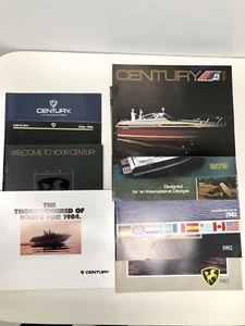 10 CENTURY BOAT~BOATS~1978 thru 1987 ORIGINAL SALES BROCHURE LOT~MINT CONDITION - Picture 1 of 8