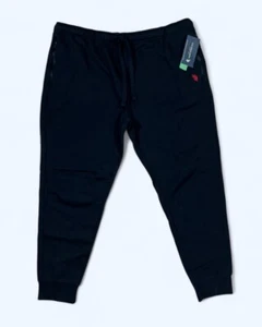 U.S. Polo Assn. Men's Fleece Joggers / Jogging Pants Black Size 2X - Picture 1 of 5