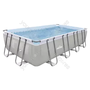 Sealey Dellonda 18ft Deluxe Steel Frame Swimming Pool, Rectangular with Filter P - Picture 1 of 12